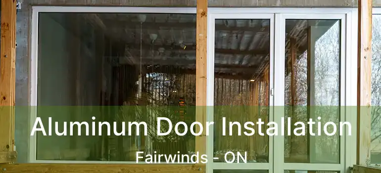  Aluminum Door Installation Fairwinds - ON