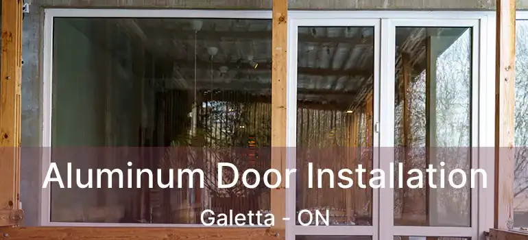  Aluminum Door Installation Galetta - ON