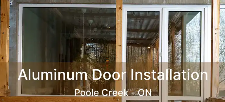  Aluminum Door Installation Poole Creek - ON