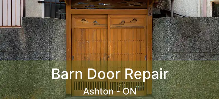  Barn Door Repair Ashton - ON