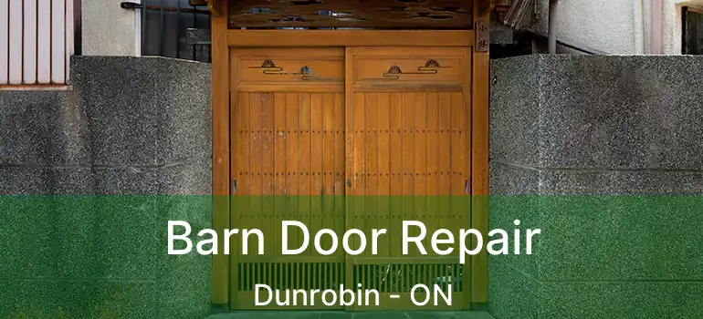  Barn Door Repair Dunrobin - ON