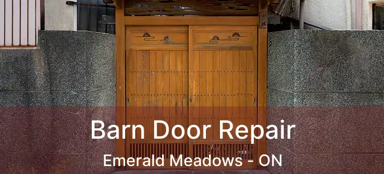  Barn Door Repair Emerald Meadows - ON