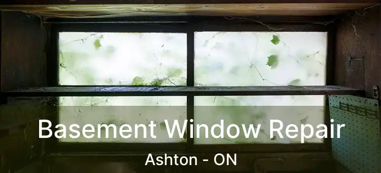  Basement Window Repair Ashton - ON