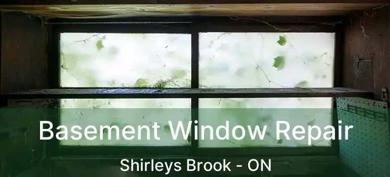  Basement Window Repair Shirleys Brook - ON