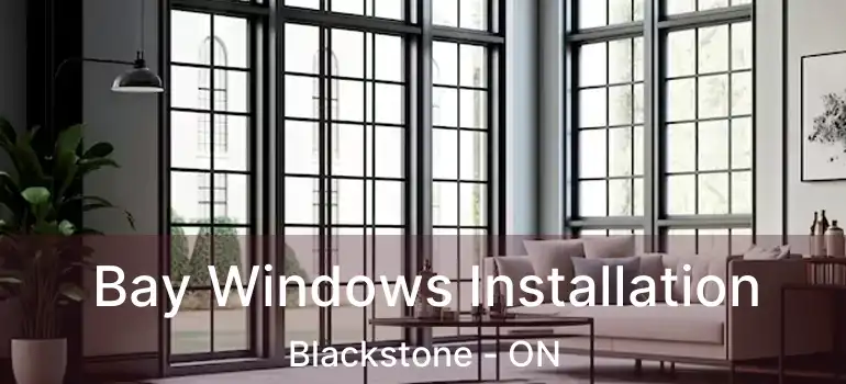  Bay Windows Installation Blackstone - ON