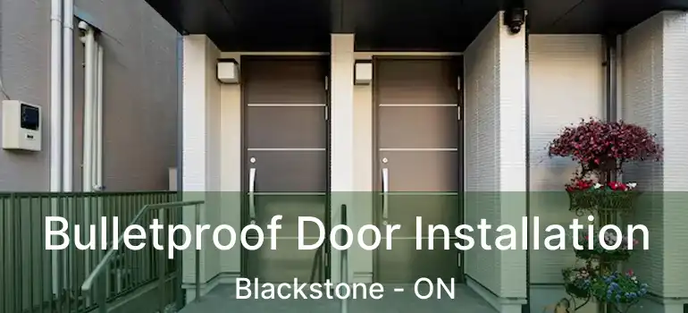  Bulletproof Door Installation Blackstone - ON