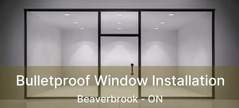  Bulletproof Window Installation Beaverbrook - ON