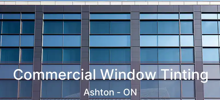  Commercial Window Tinting Ashton - ON