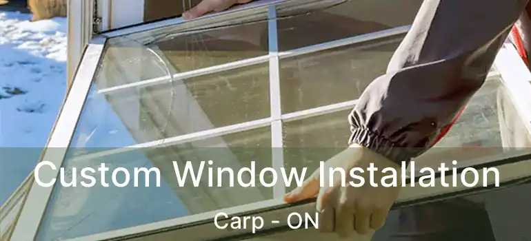  Custom Window Installation Carp - ON