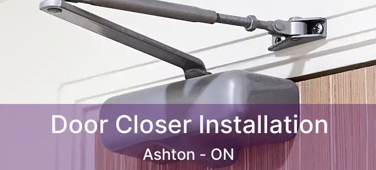  Door Closer Installation Ashton - ON