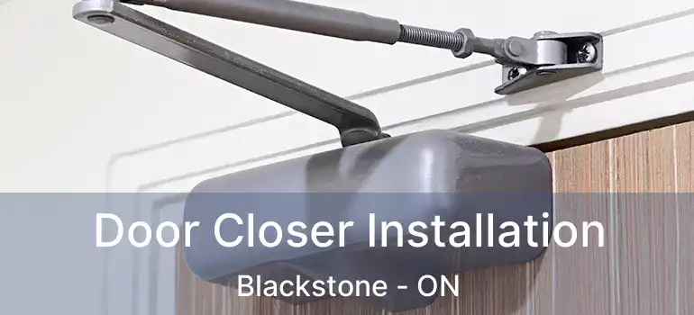  Door Closer Installation Blackstone - ON