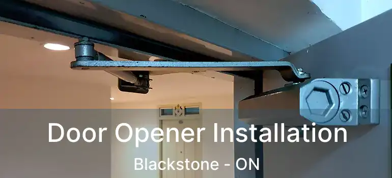  Door Opener Installation Blackstone - ON