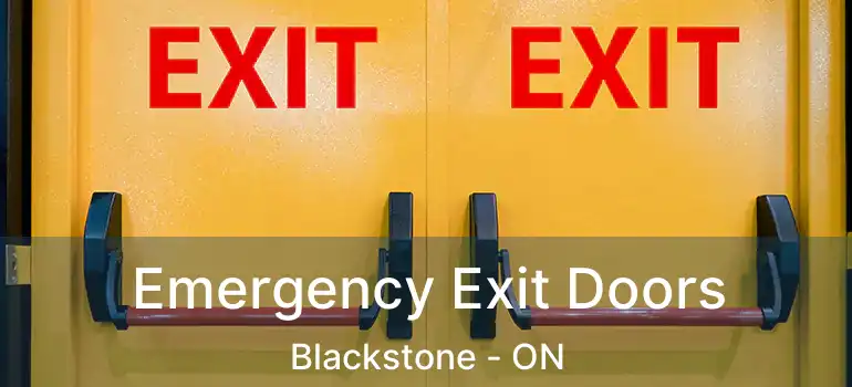  Emergency Exit Doors Blackstone - ON
