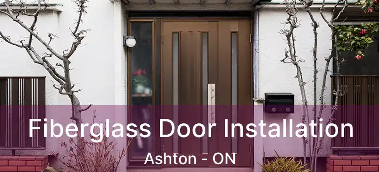  Fiberglass Door Installation Ashton - ON