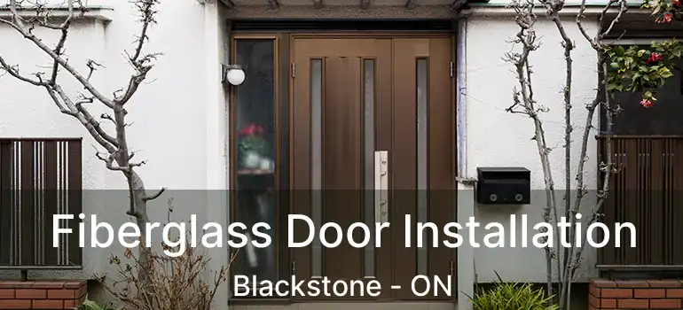  Fiberglass Door Installation Blackstone - ON