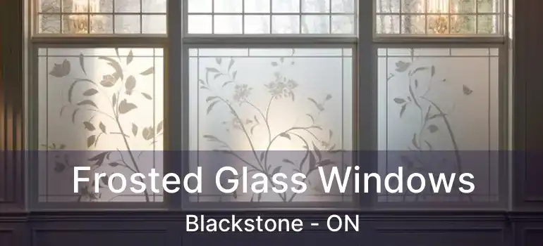 Frosted Glass Windows Blackstone - ON