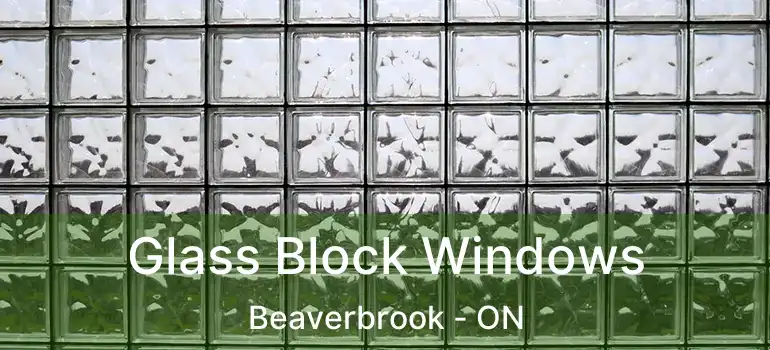  Glass Block Windows Beaverbrook - ON