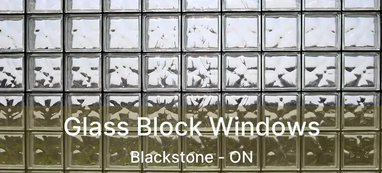  Glass Block Windows Blackstone - ON