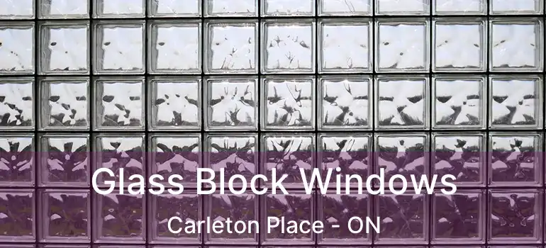  Glass Block Windows Carleton Place - ON