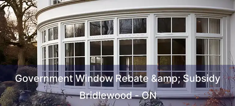  Government Window Rebate & Subsidy Bridlewood - ON