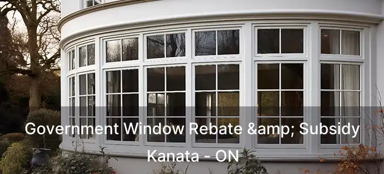  Government Window Rebate & Subsidy Kanata - ON