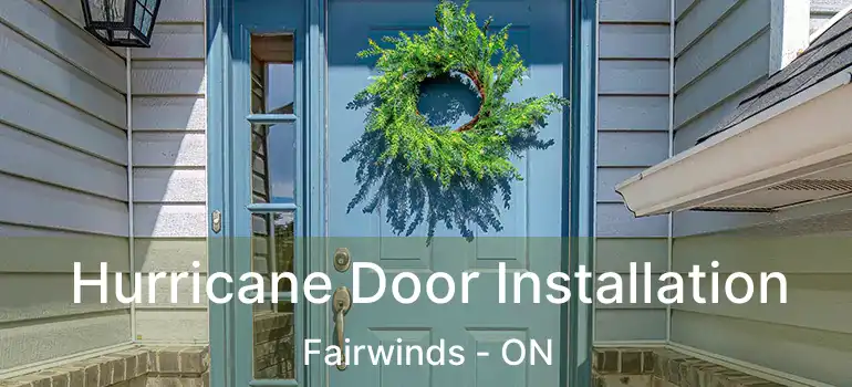  Hurricane Door Installation Fairwinds - ON