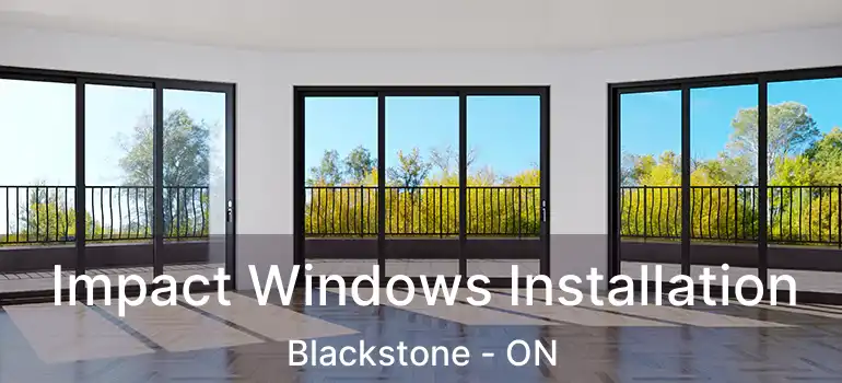  Impact Windows Installation Blackstone - ON