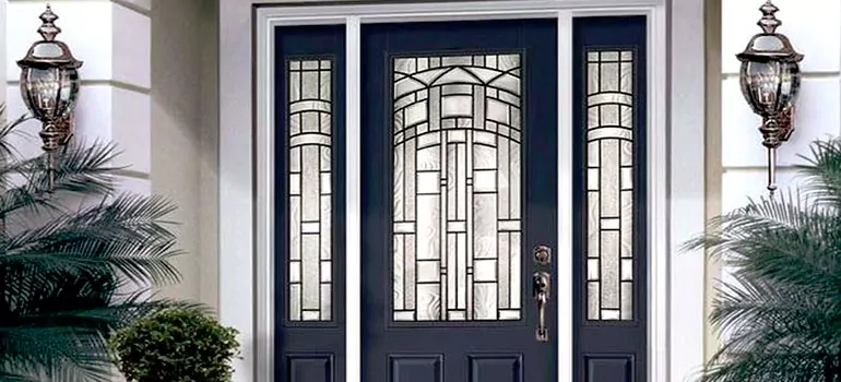 Stained Glass Door Panels in Dunrobin, Ontario