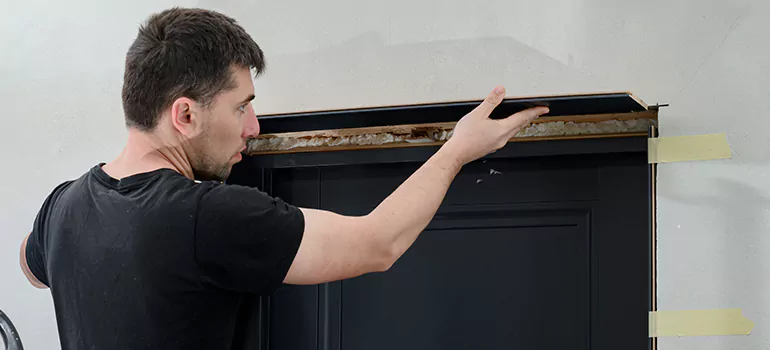Wood Door Hole Repair in Kanata, ON