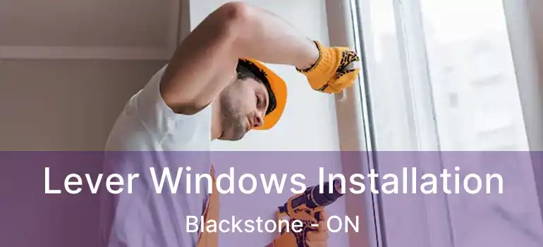  Lever Windows Installation Blackstone - ON