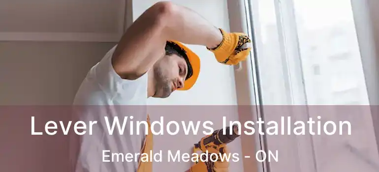  Lever Windows Installation Emerald Meadows - ON