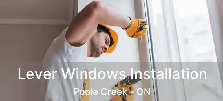  Lever Windows Installation Poole Creek - ON
