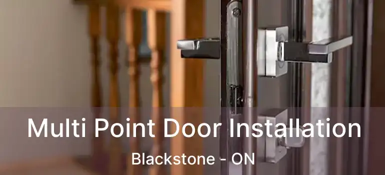  Multi Point Door Installation Blackstone - ON