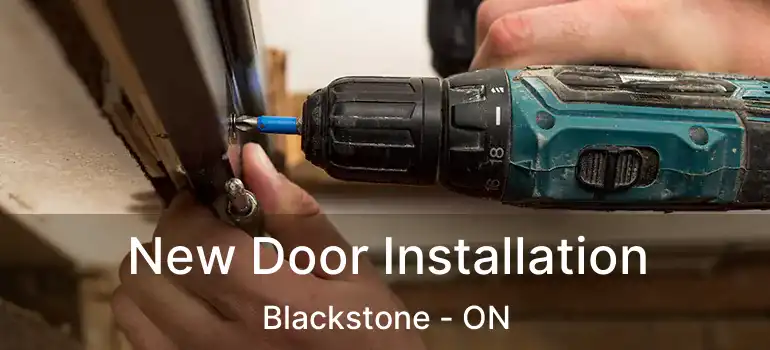  New Door Installation Blackstone - ON