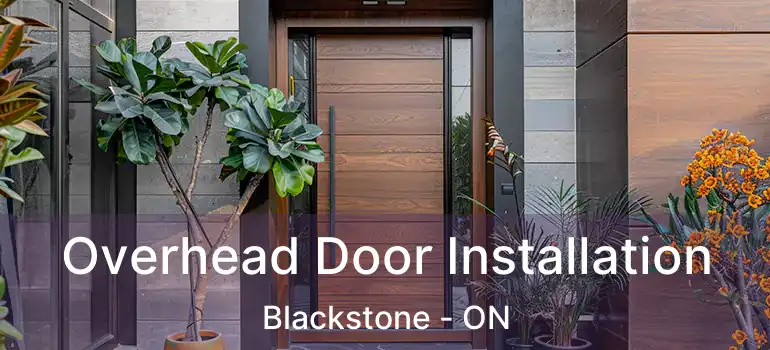  Overhead Door Installation Blackstone - ON