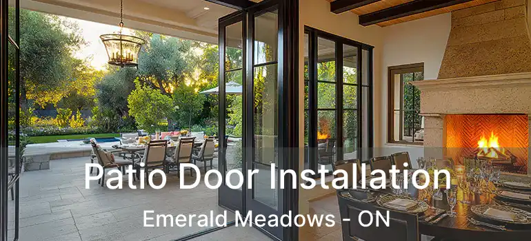  Patio Door Installation Emerald Meadows - ON