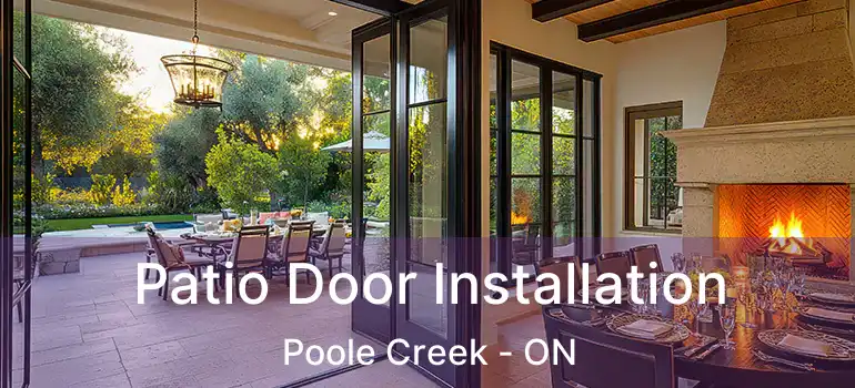  Patio Door Installation Poole Creek - ON
