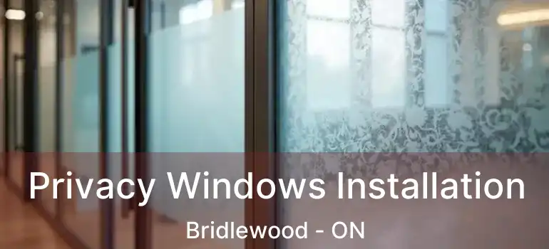  Privacy Windows Installation Bridlewood - ON