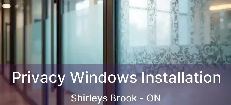 Privacy Windows Installation Shirleys Brook - ON