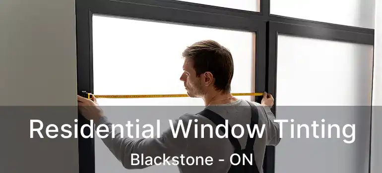  Residential Window Tinting Blackstone - ON