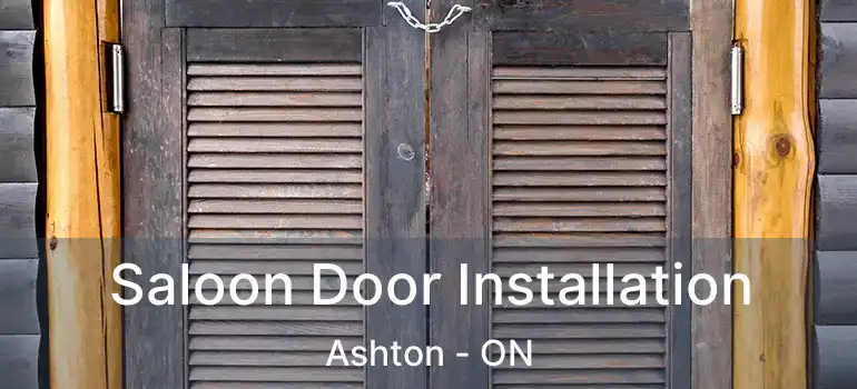  Saloon Door Installation Ashton - ON