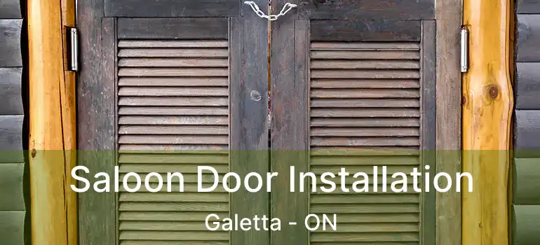  Saloon Door Installation Galetta - ON