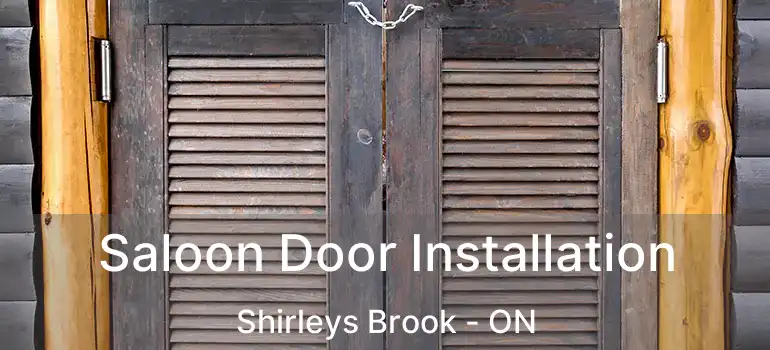  Saloon Door Installation Shirleys Brook - ON
