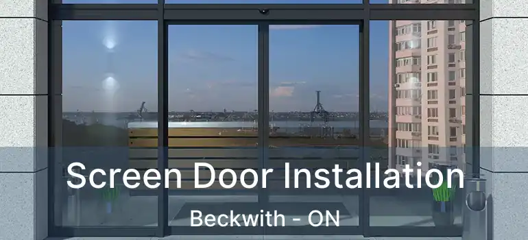  Screen Door Installation Beckwith - ON