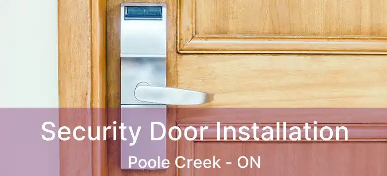  Security Door Installation Poole Creek - ON
