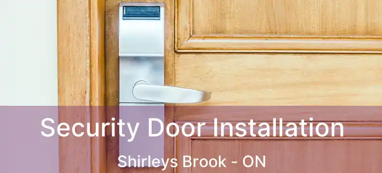  Security Door Installation Shirleys Brook - ON
