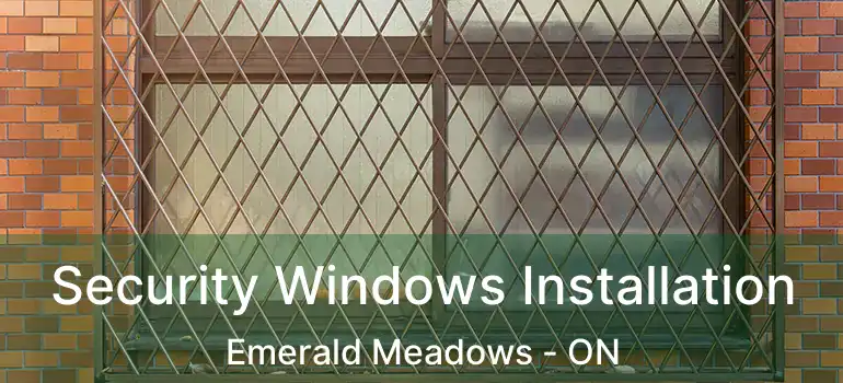  Security Windows Installation Emerald Meadows - ON