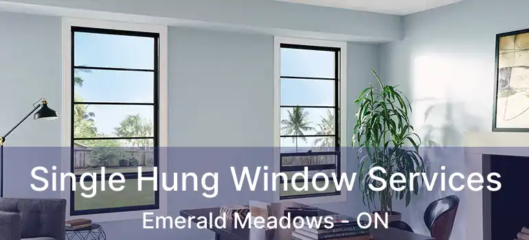  Single Hung Window Services Emerald Meadows - ON