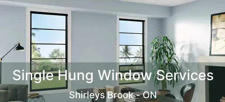  Single Hung Window Services Shirleys Brook - ON