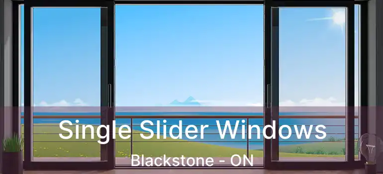  Single Slider Windows Blackstone - ON